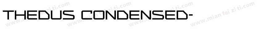 Thedus Condensed字体转换